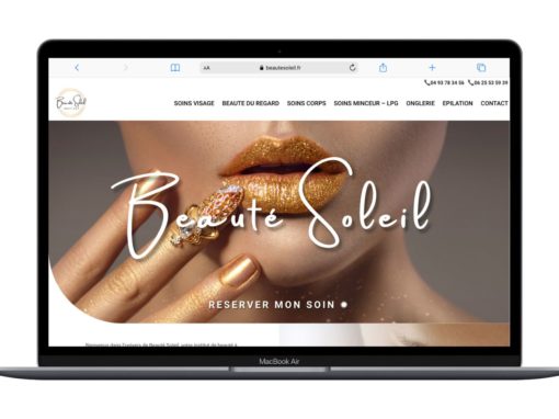 SITE INTERNET ET CHARTE GRAPHIQUE – BEAUTE SOLEIL