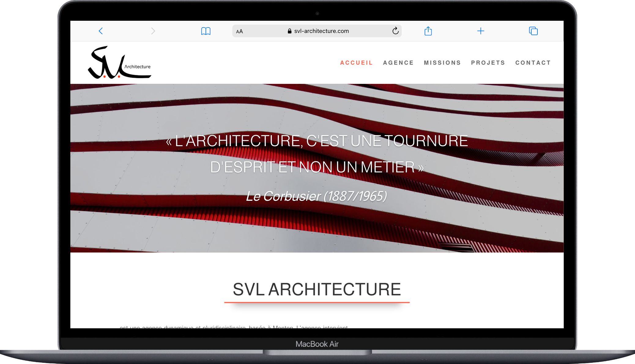 Site internet d'une architecte dplg