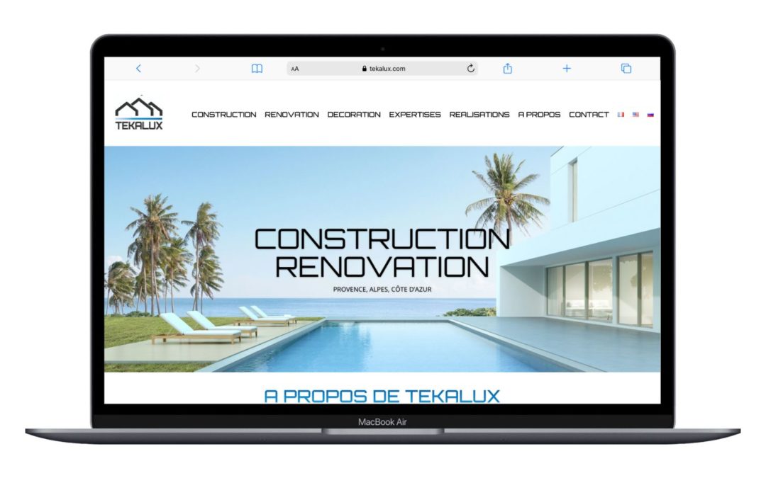 SITE VITRINE ET CHARTE GRAPHIQUE – TEKALUX
